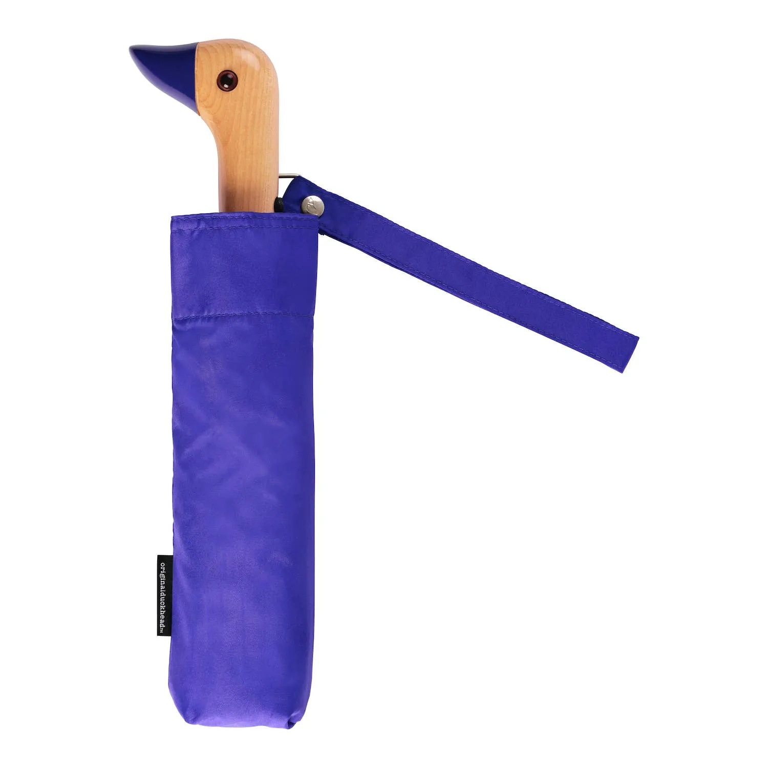 Royal Blue Compact Wind Resistant Umbrella