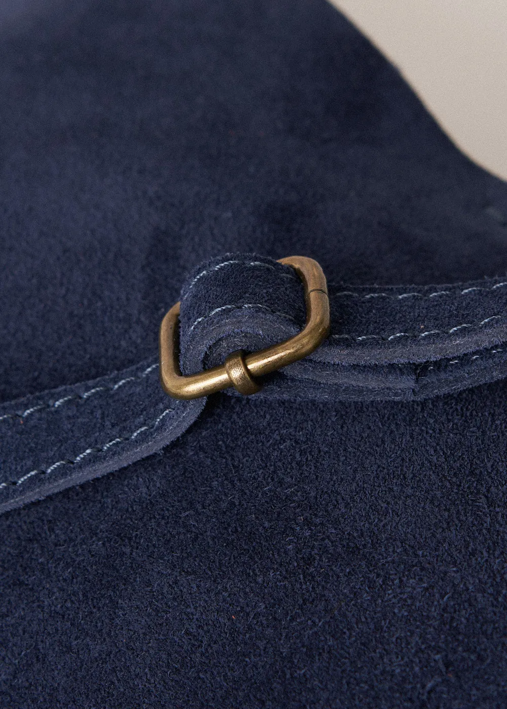 SAL SUEDE BAG - DARK BLUE