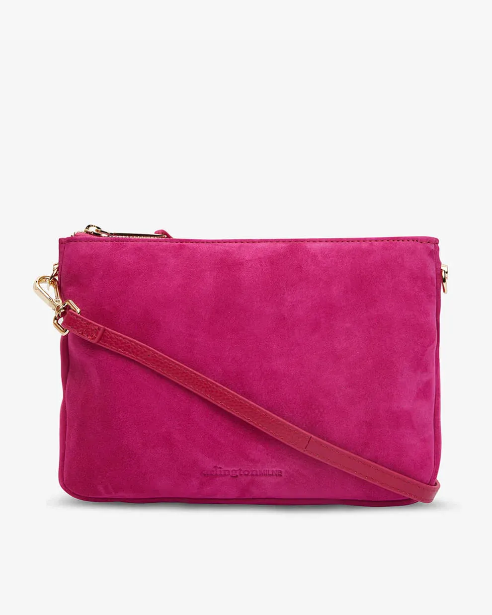 SAMANTHA CROSSBODY BAG | Hot Pink Suede