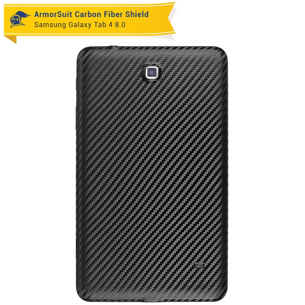 Samsung Galaxy Tab 4 8.0 Screen Protector   Black Carbon Fiber Film Protector