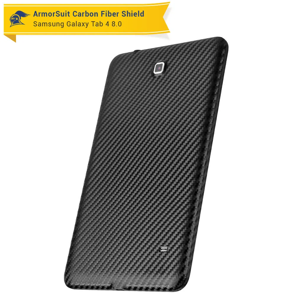 Samsung Galaxy Tab 4 8.0 Screen Protector   Black Carbon Fiber Film Protector