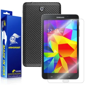 Samsung Galaxy Tab 4 8.0 Screen Protector   Black Carbon Fiber Film Protector