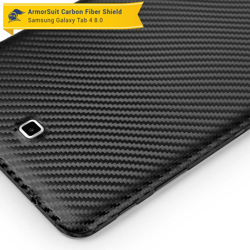 Samsung Galaxy Tab 4 8.0 Screen Protector   Black Carbon Fiber Film Protector