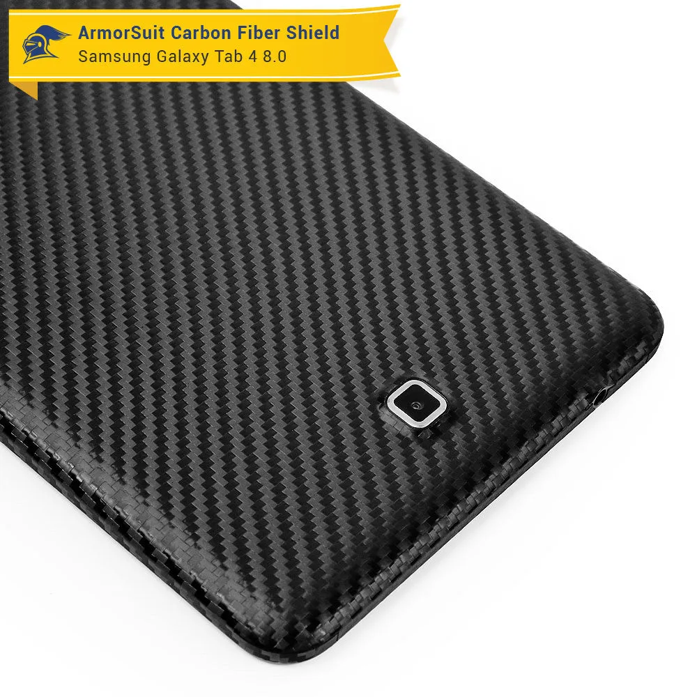 Samsung Galaxy Tab 4 8.0 Screen Protector   Black Carbon Fiber Film Protector