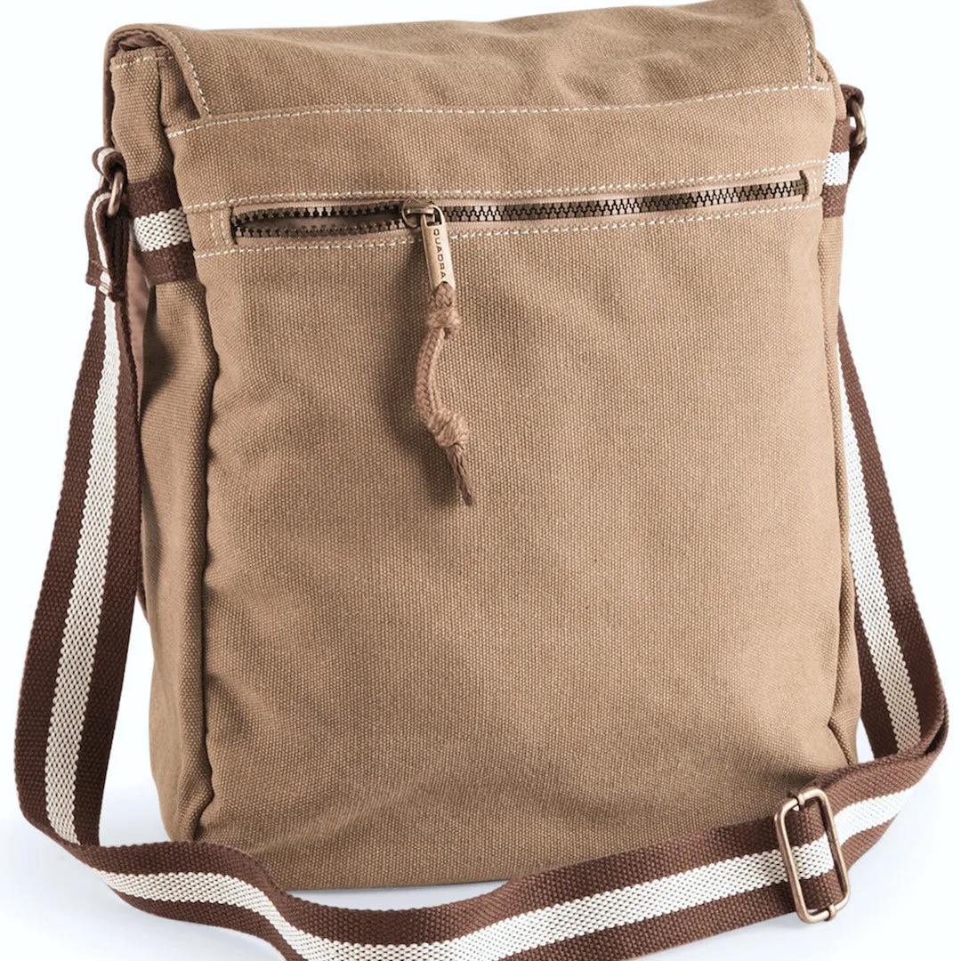 Sand Canvas Messenger Bag