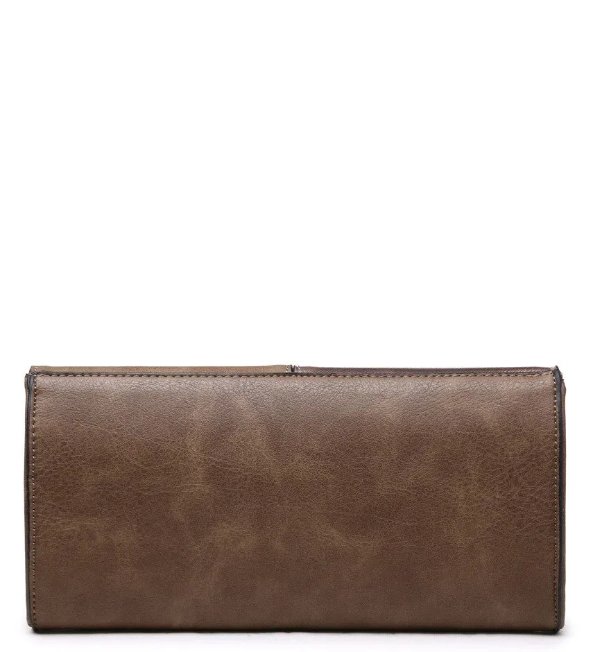 Seychelles Black Two Tone Clutch Bag