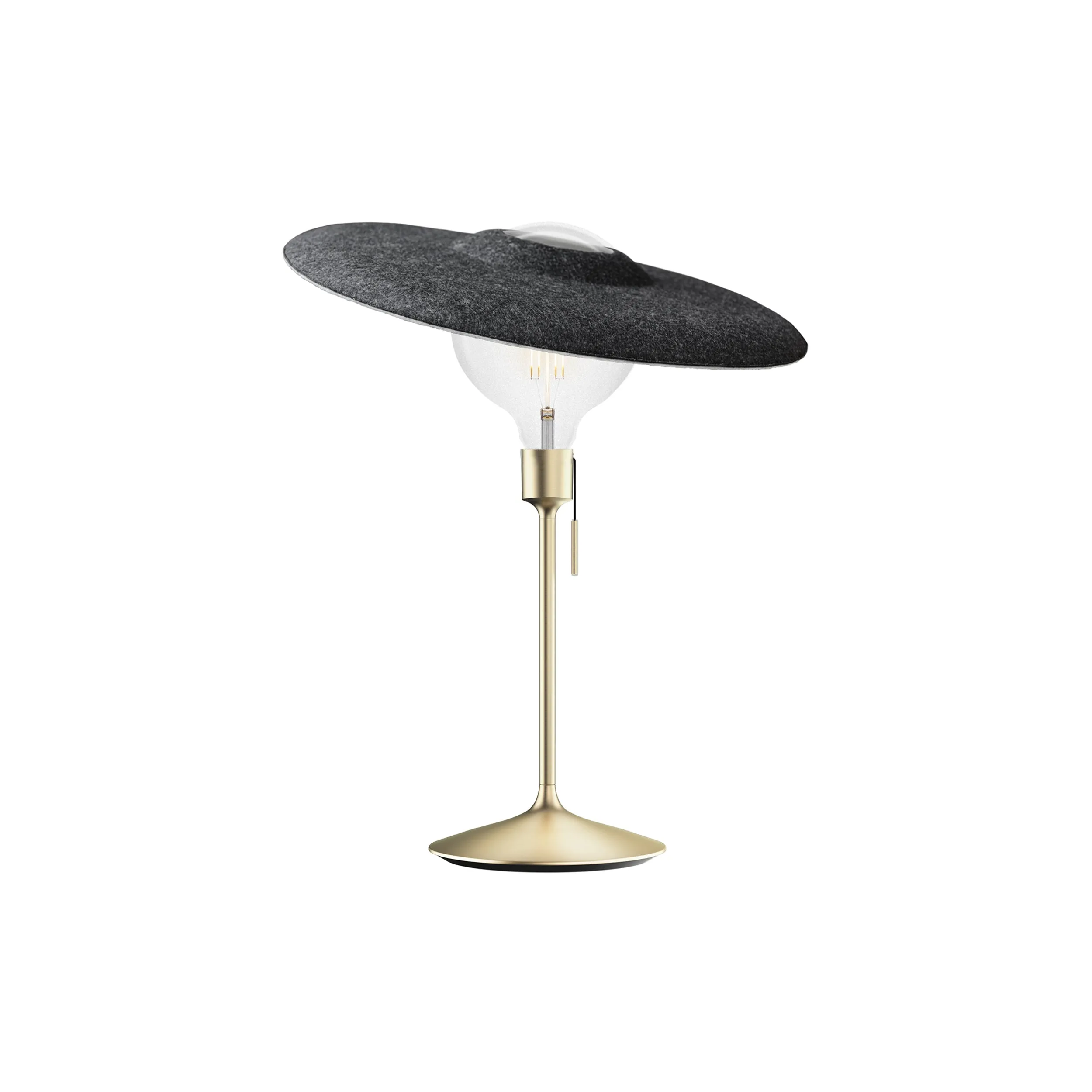 Shade Champagne Table Lamp