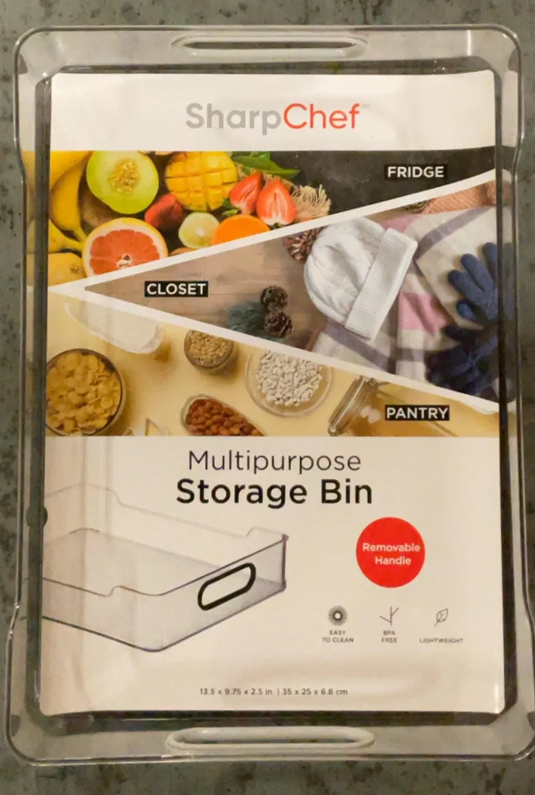 SharpChef Cabinet / Drawer Storage Bin (13.5" x 9.75" x 2.5")