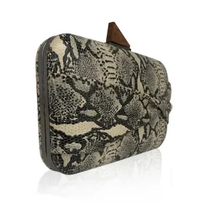 SHELIE- snake print Clutch