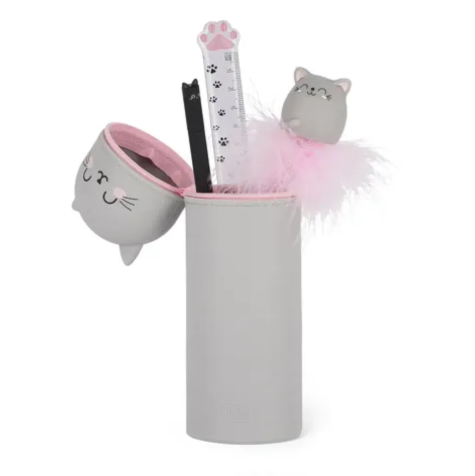 Silicone Pencil Case - Kitty