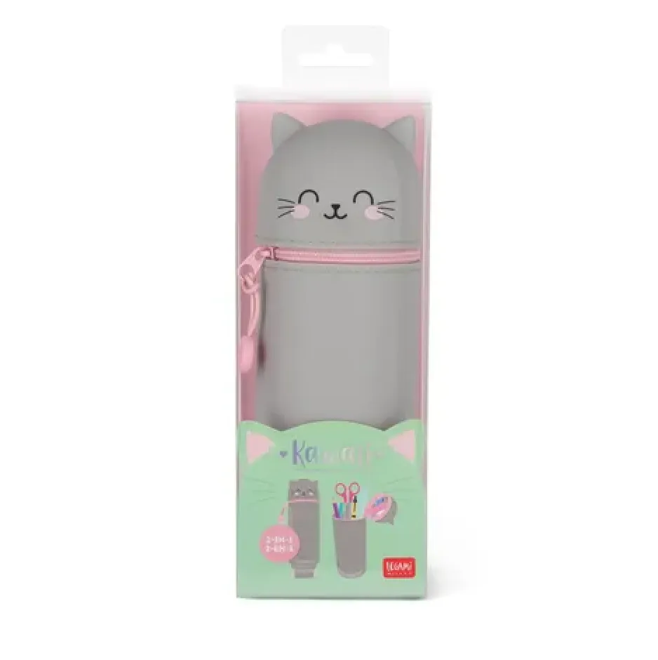 Silicone Pencil Case - Kitty