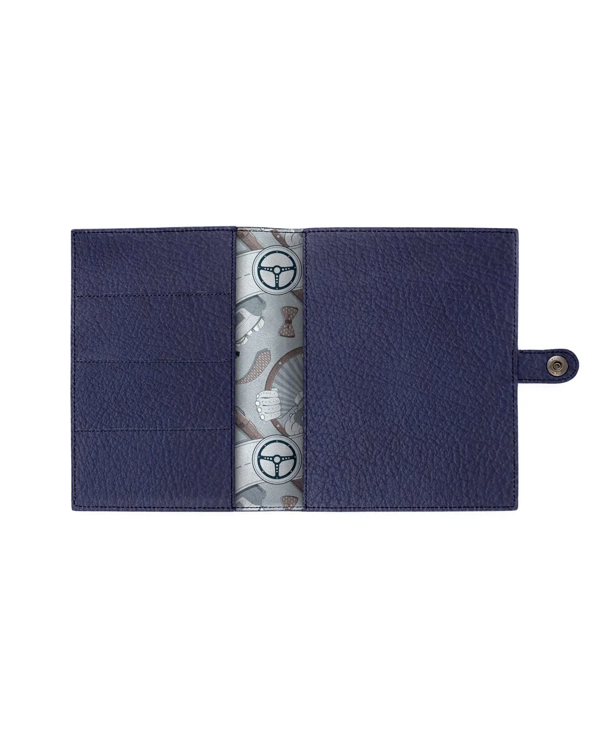 SLIM - Full-grain Leather Car Document Holder - Blue