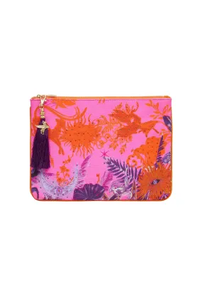 SMALL CANVAS CLUTCH TROPIC OF NEON