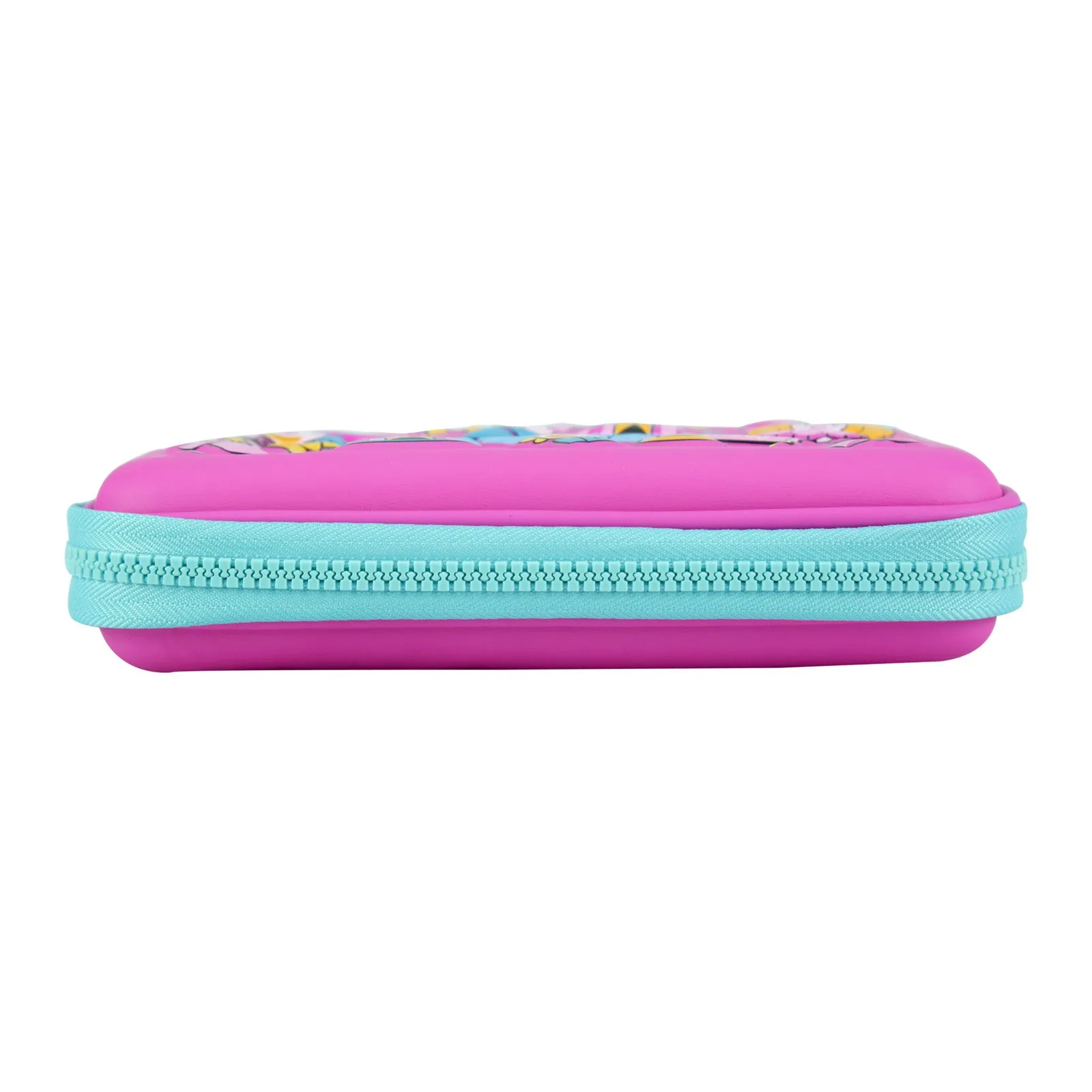 Smily Single Compartment Pencil Case Pink