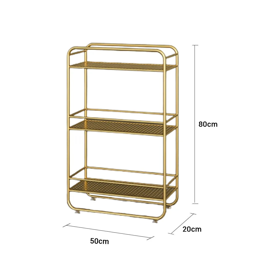 SOGA 2X 3 Tier Rectangular Bathroom Shelf Multifunctional Storage Display Rack Organiser