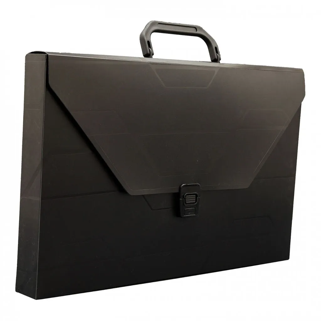 Solo Document Bag With Lock & Handle Black F/C Size DC 557