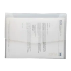 Solo Document Bag With Slot Closer Super Line White A4 DC 556