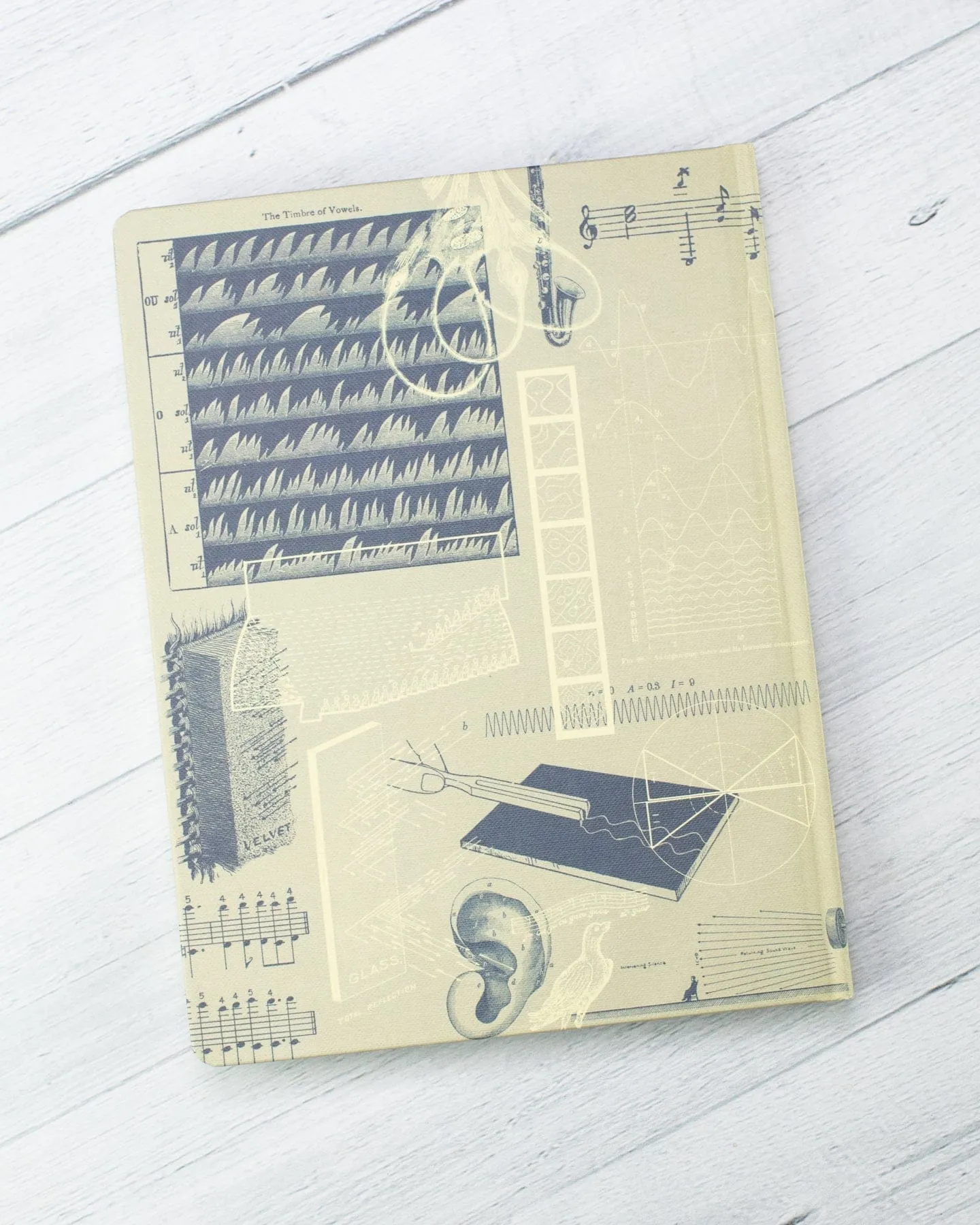 Sound, Music   Hearing Hardcover Notebook - Lined/Grid