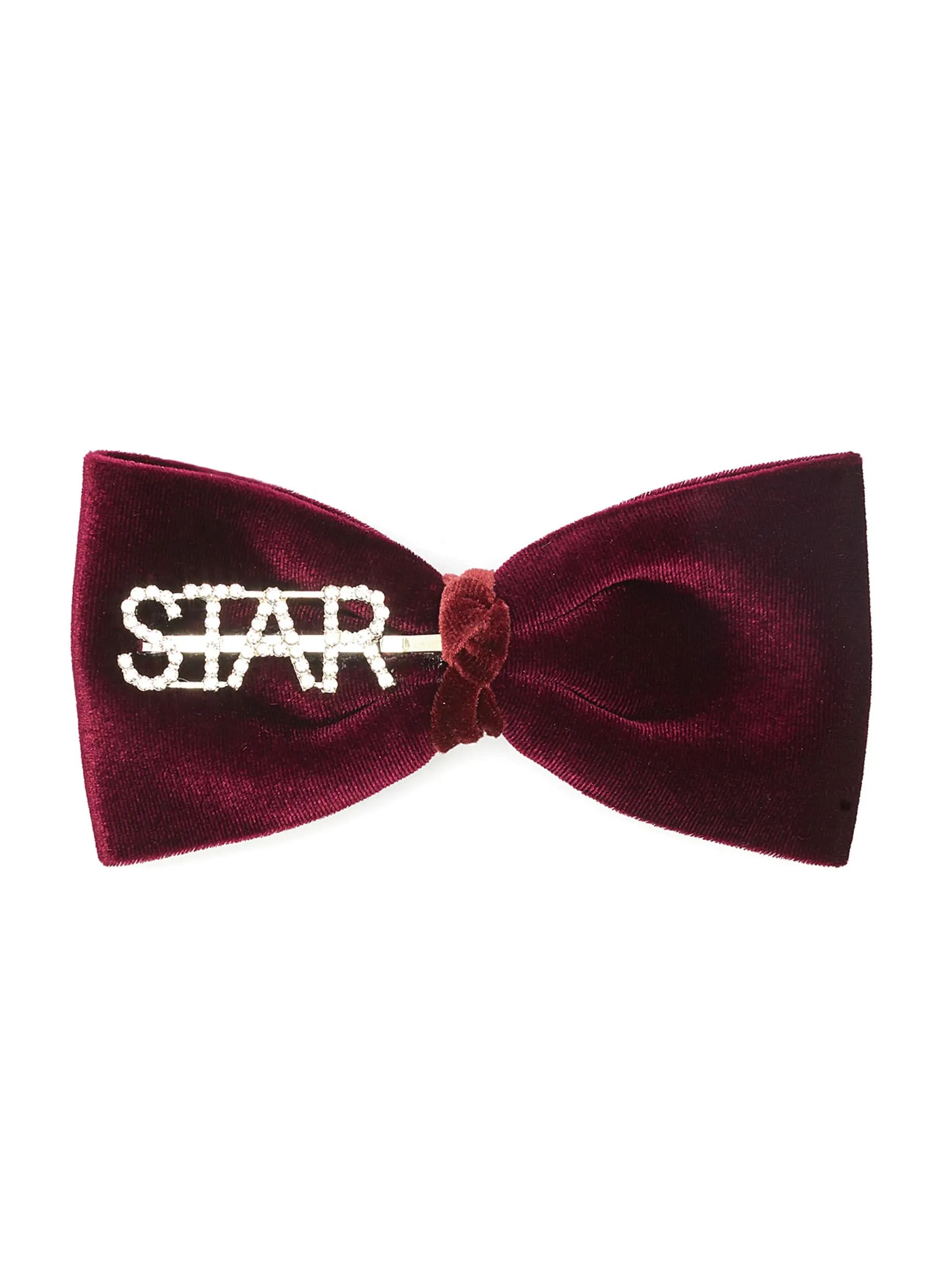 'STAR' VELVET BOW HAIR CLIP