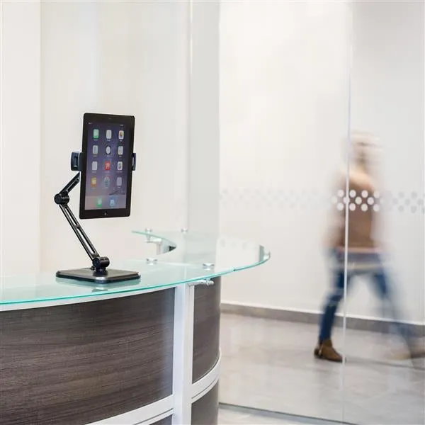 Startech.Com Universal Tablet Stand - Portable Tablet Stand W/ Optional Wallmount Base - Adjustable Pivoting Tablet Stan