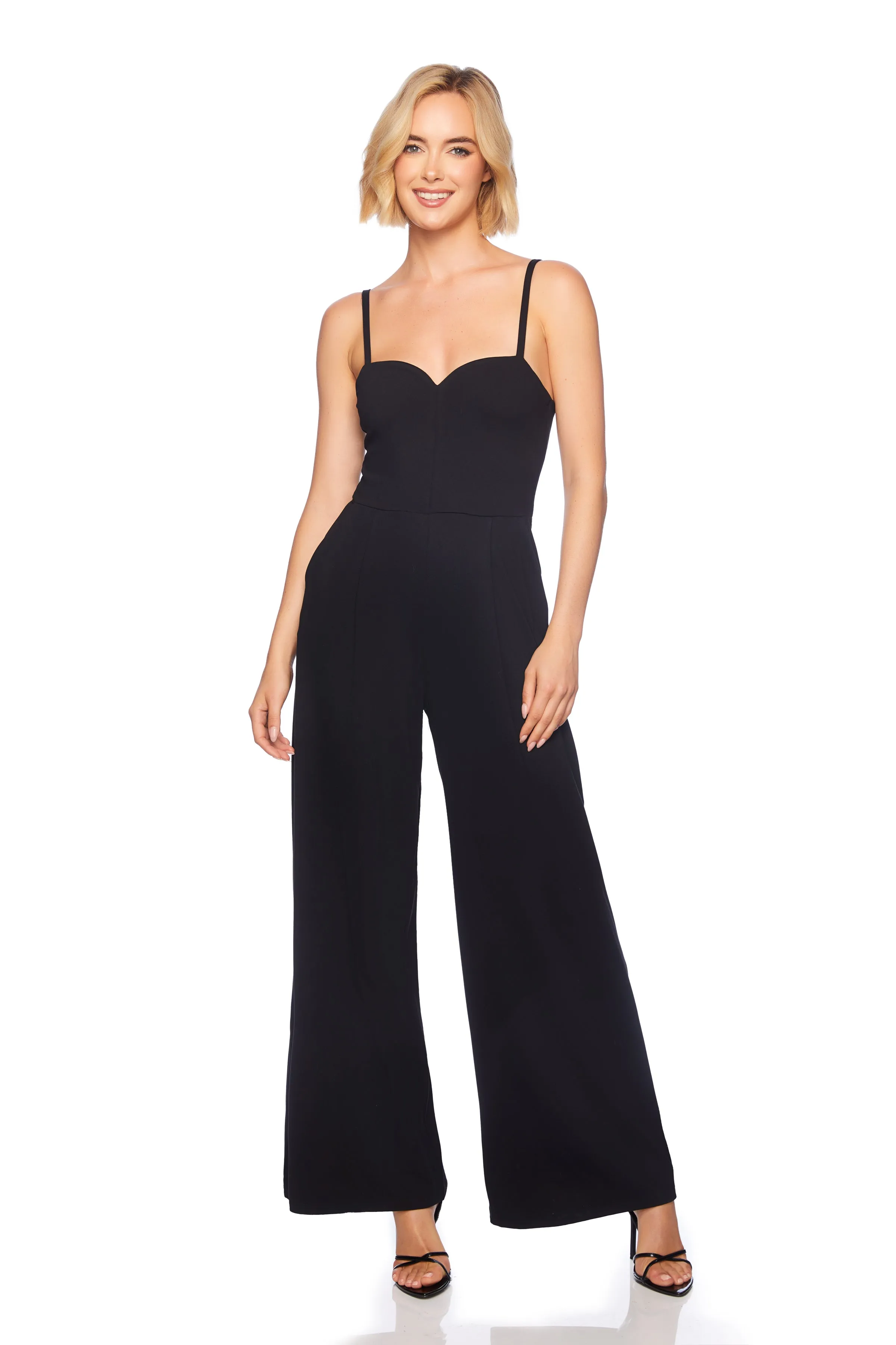 strap sweetheart jumpsuit