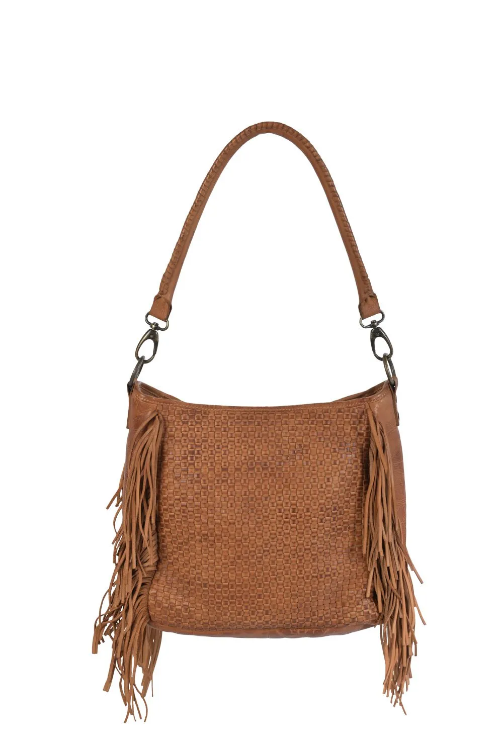 STS Ranchwear Womens Sweetgrass Tess Fringe Tan Leather Handbag Bag