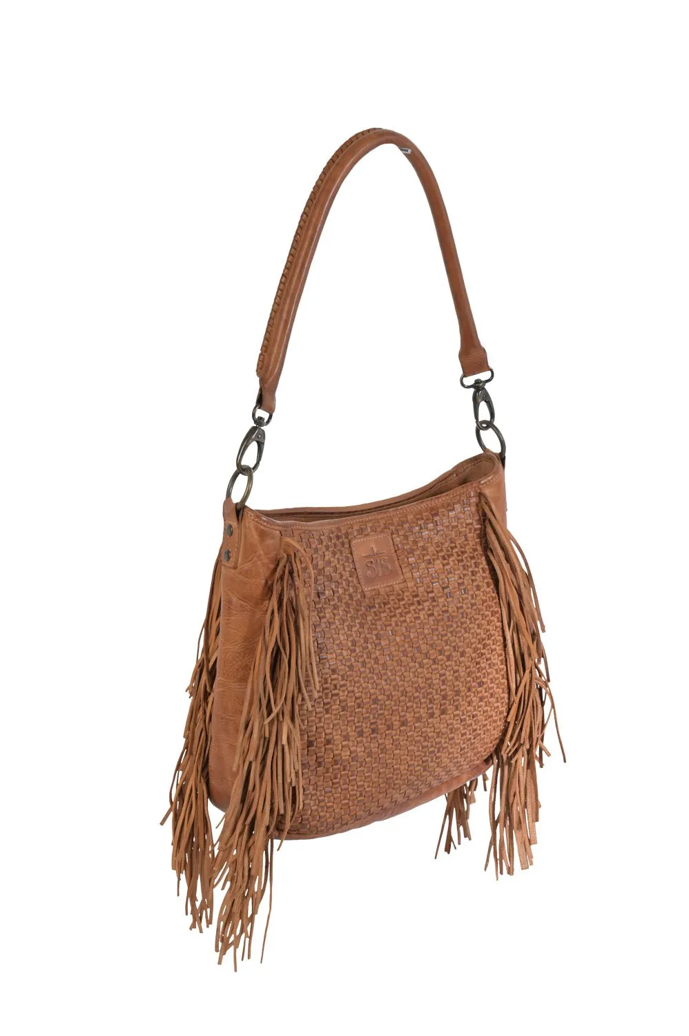 STS Ranchwear Womens Sweetgrass Tess Fringe Tan Leather Handbag Bag