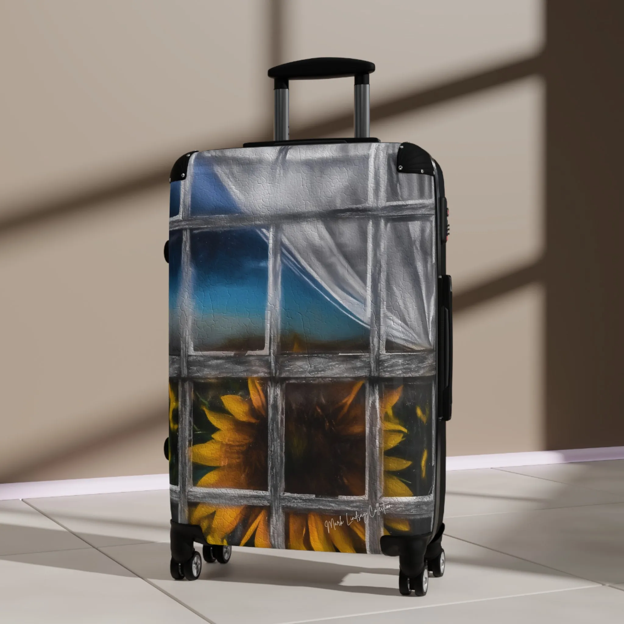 Sunflower Window Custom Art Luggage