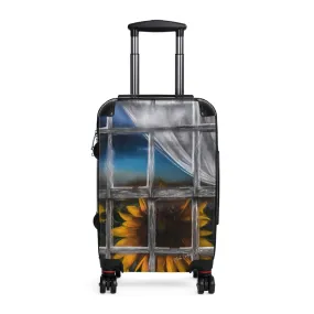 Sunflower Window Custom Art Luggage