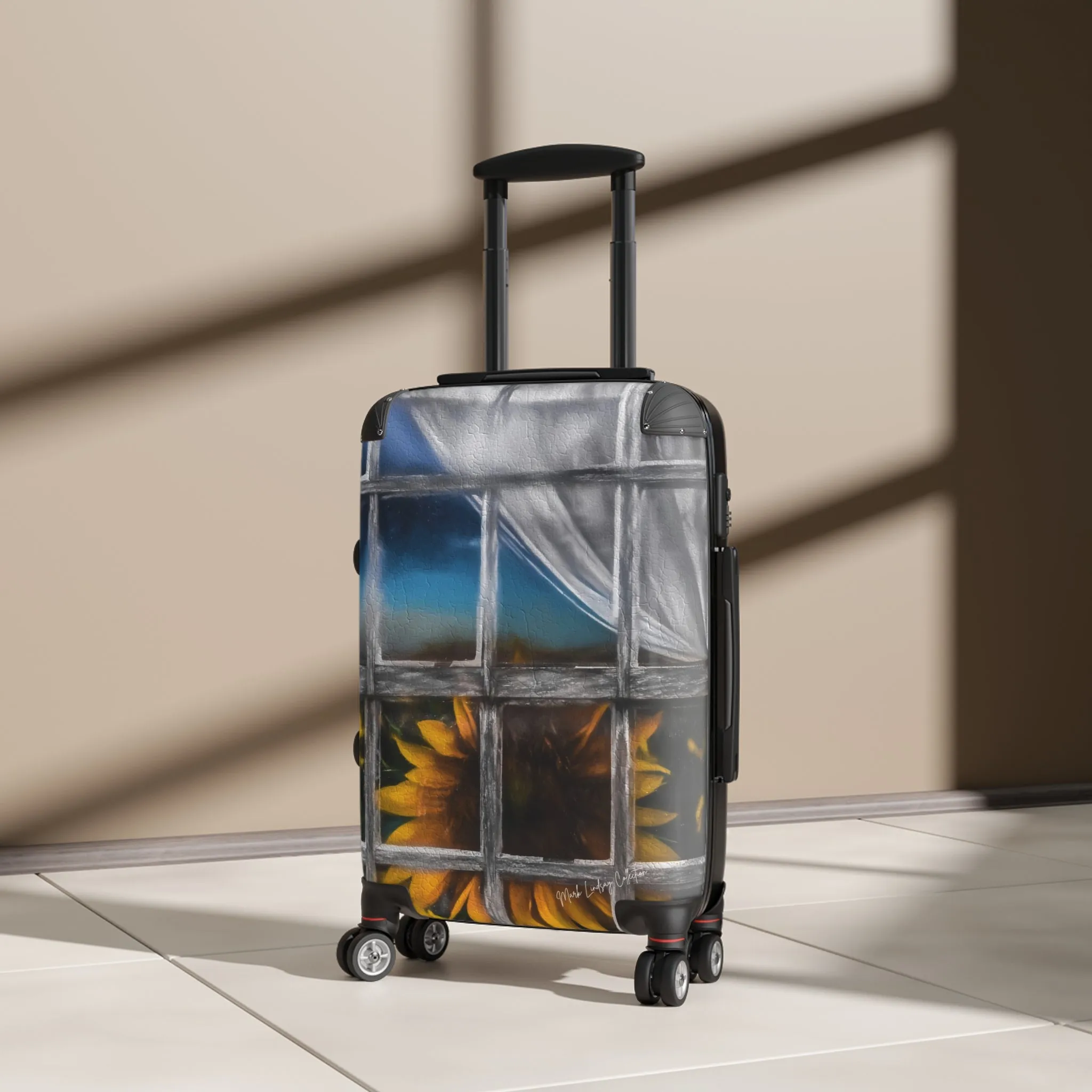 Sunflower Window Custom Art Luggage