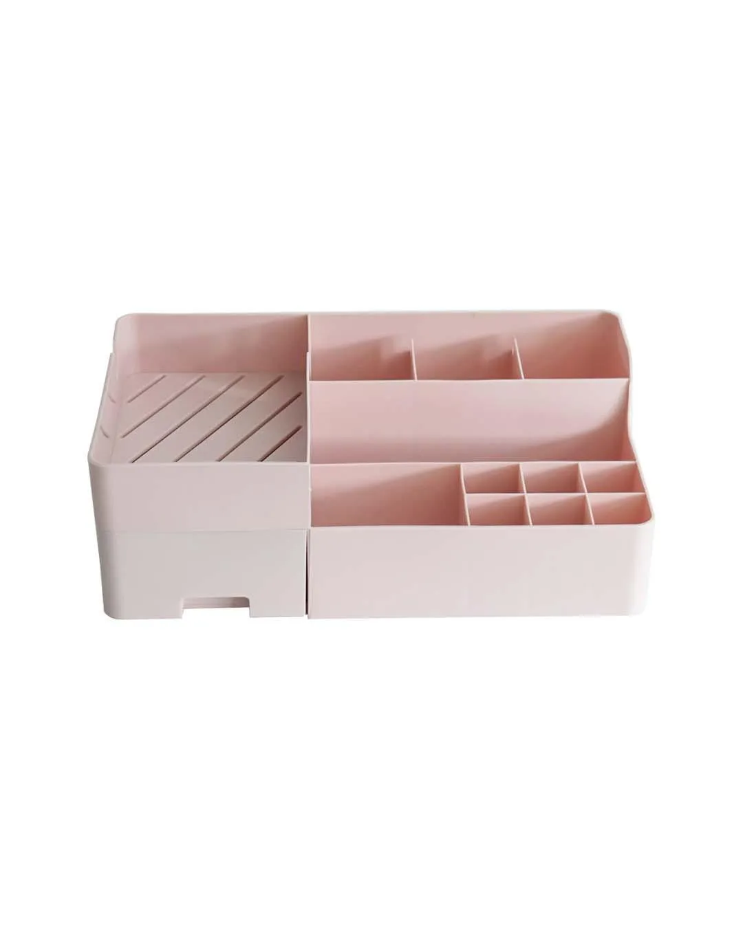 Table Organiser, Multiple Sections, Pink, Plastic