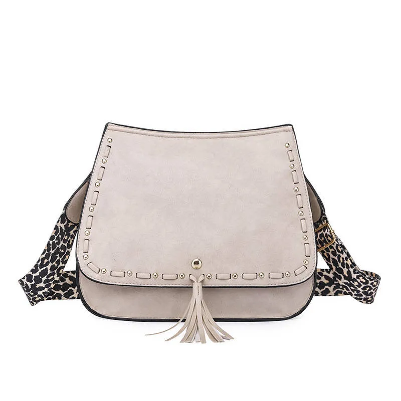 *Tassel Messenger Purse Bag - CREAM