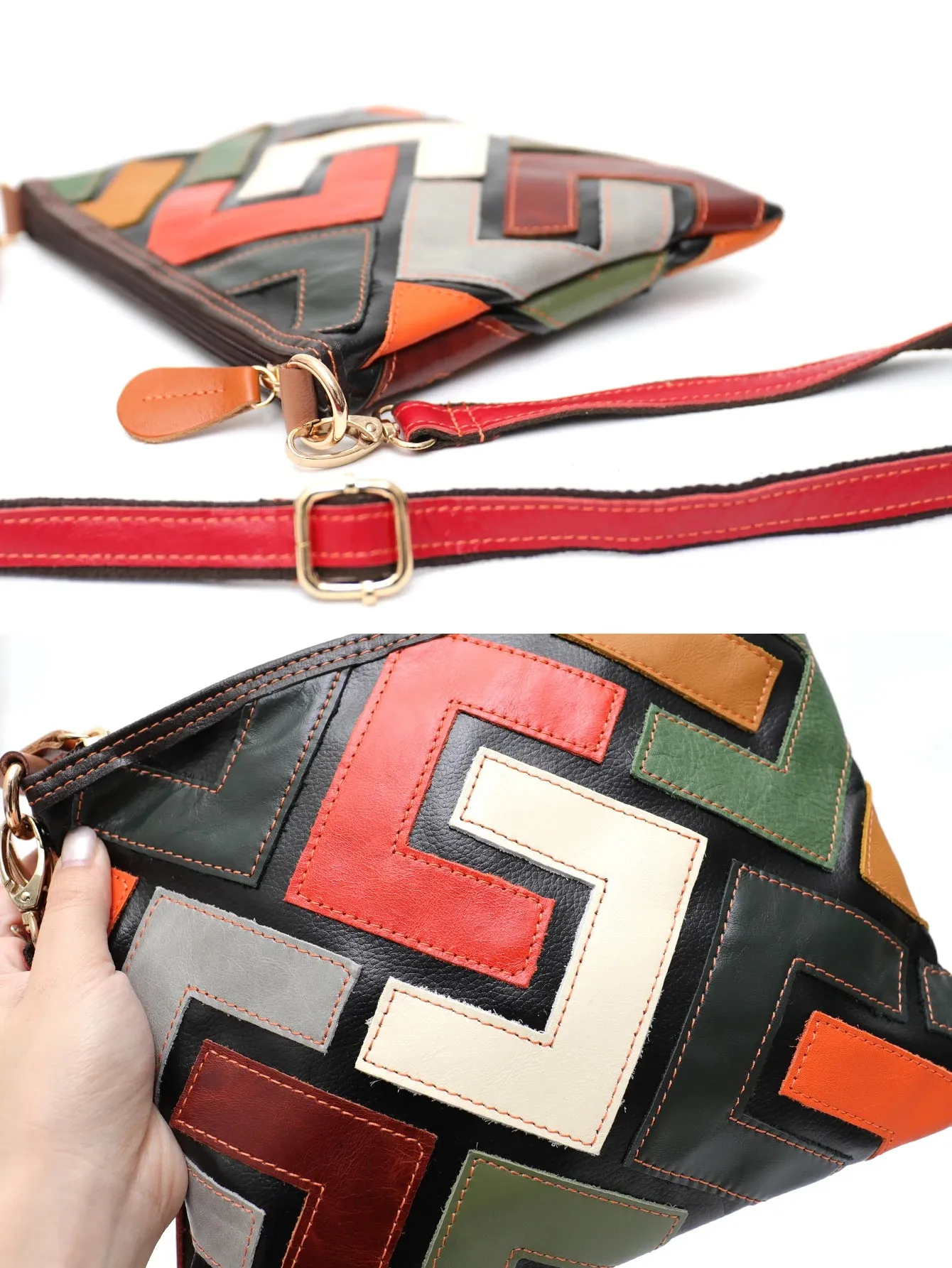 TEEK - Leaving Leather Patchwork Handbag