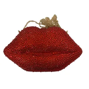 TEEK - Red Jewel Lip Clutch