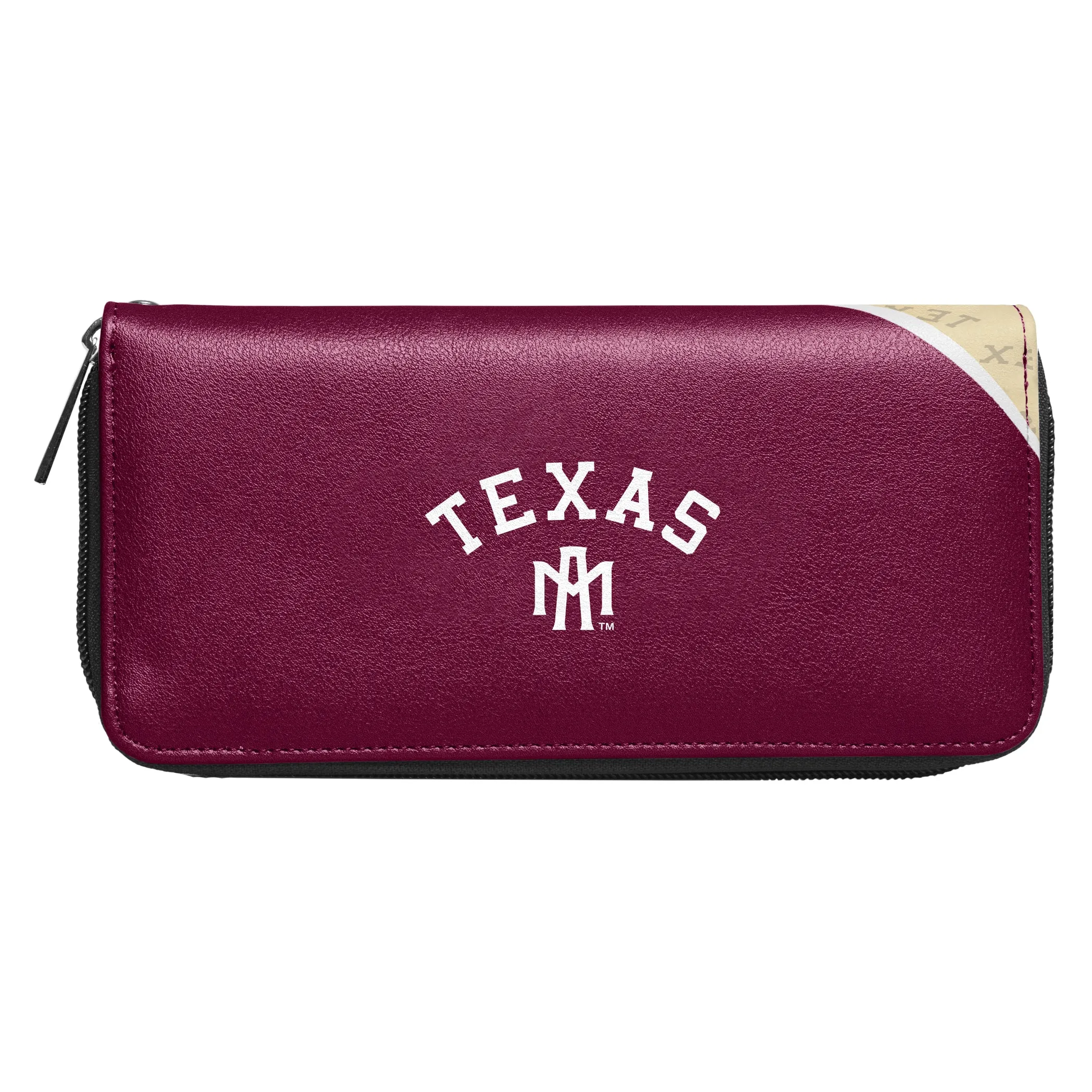 Texas A & M University Curve Zip Organizer Wallet