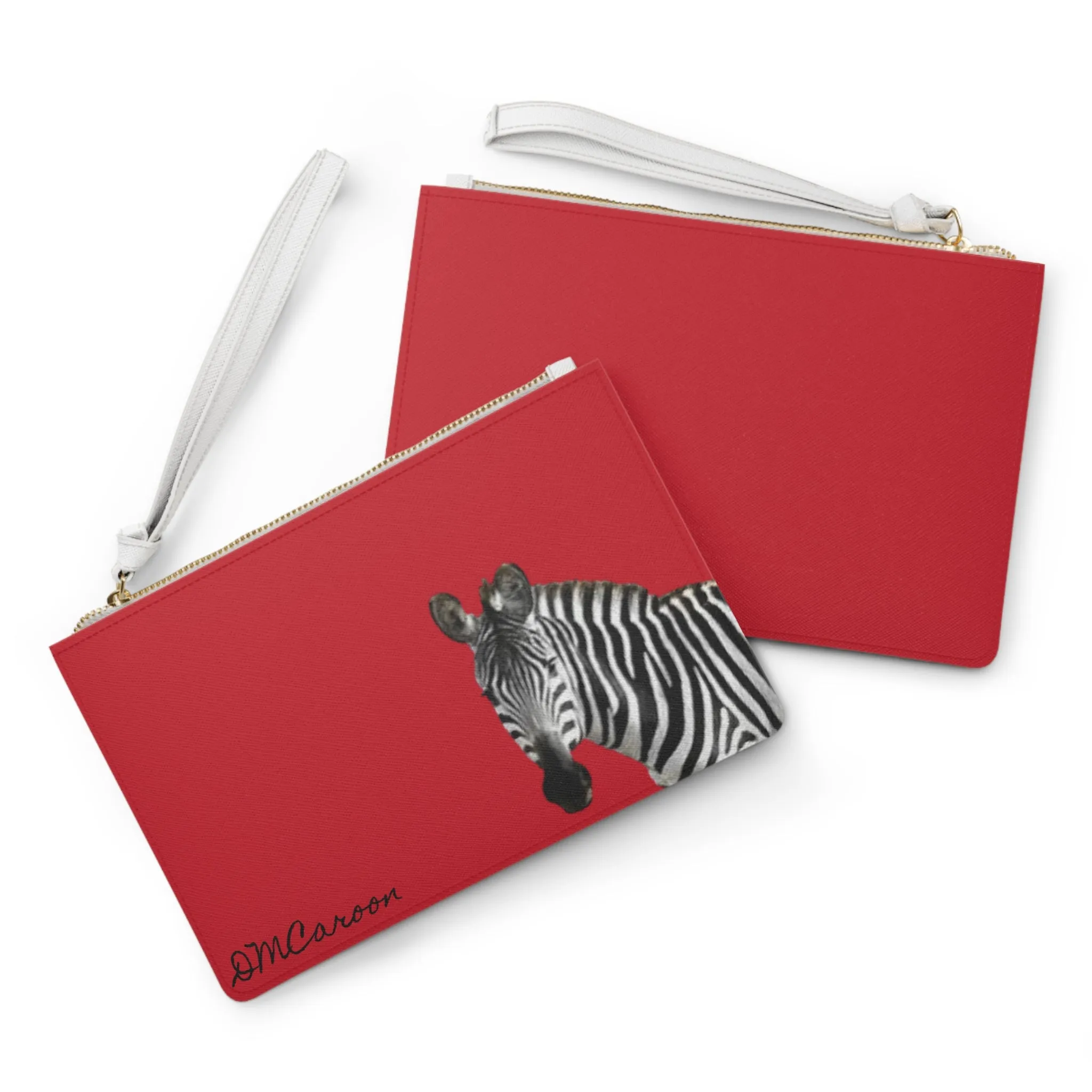 The  Red Zebra Clutch Bag