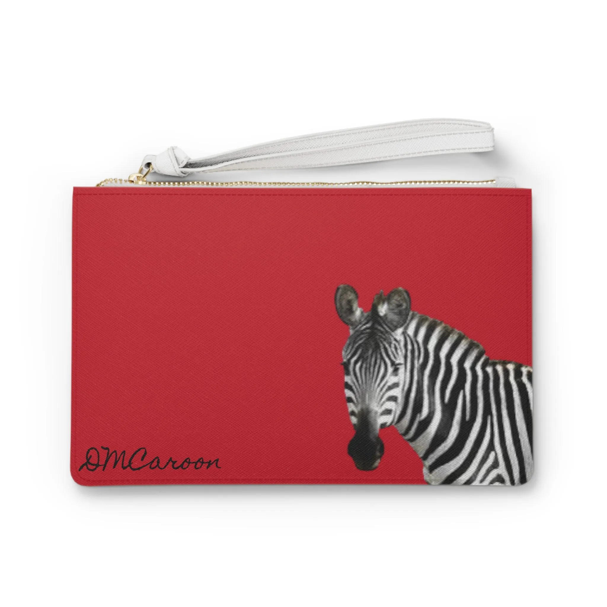 The  Red Zebra Clutch Bag