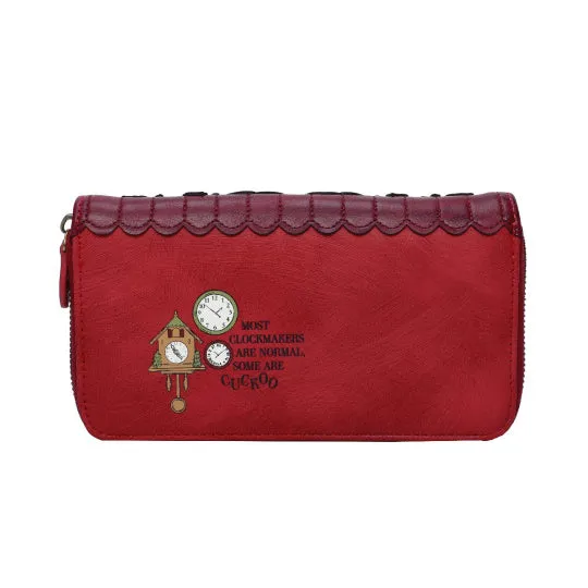 Tick Tock Clock Shop Large Ziparound Wallet