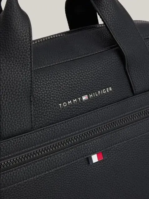 Tommy Hilfiger Unisex Essential PU Computer Bag Black