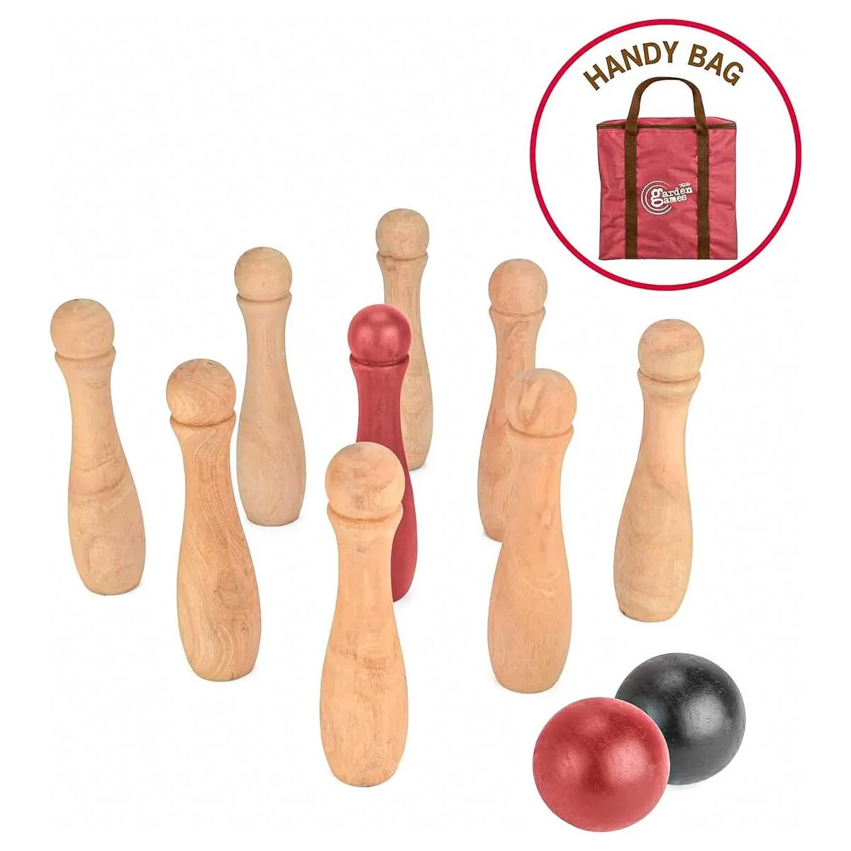 Toyrific Garden Games: Wooden Skittles