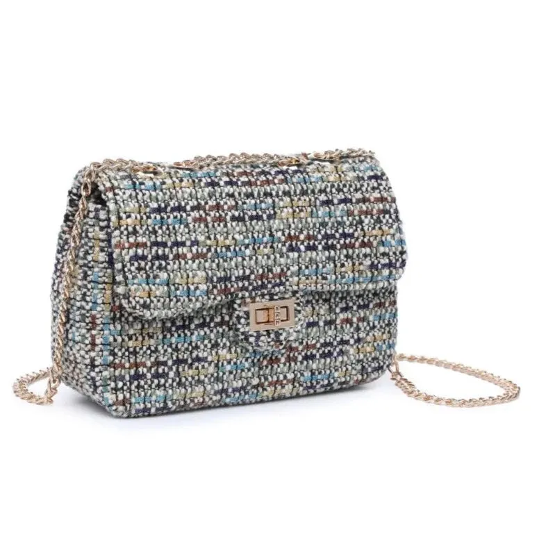 Tweed Shoulder Bag, Multi