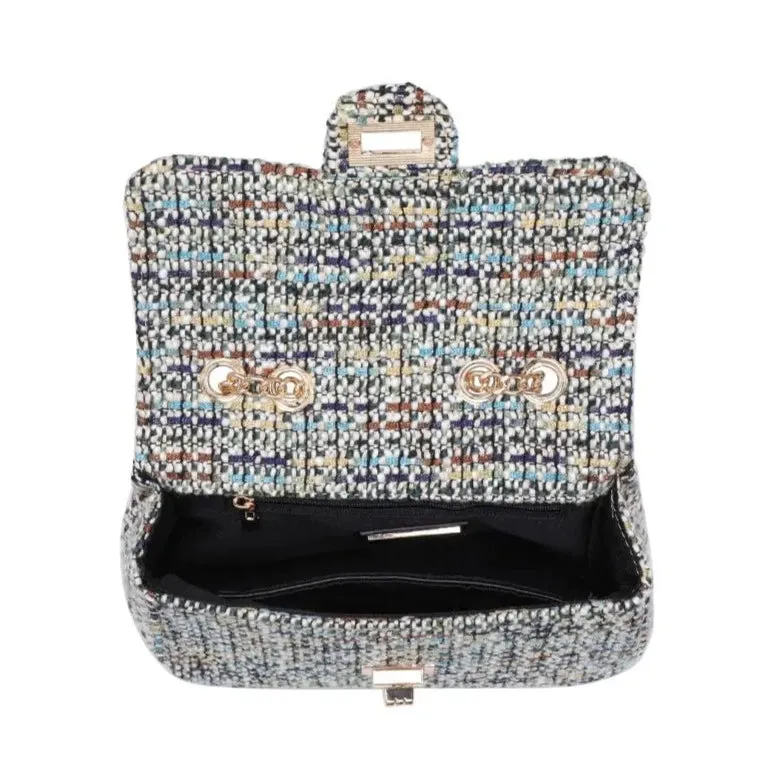 Tweed Shoulder Bag, Multi