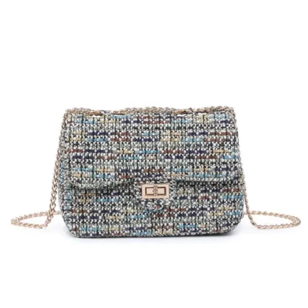 Tweed Shoulder Bag, Multi