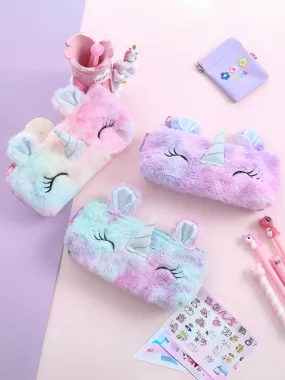 Unicorn Plush Pencil Case