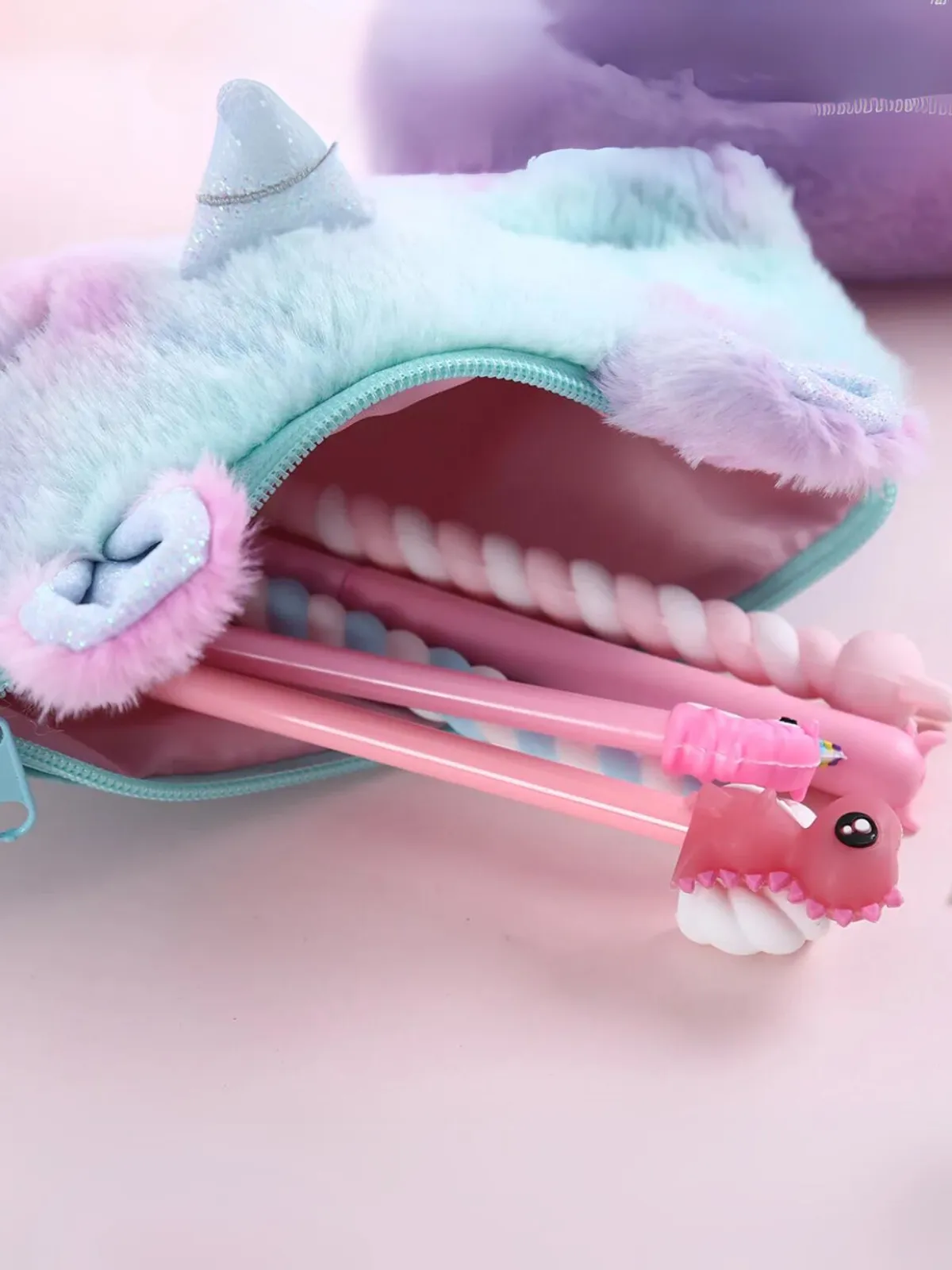 Unicorn Plush Pencil Case