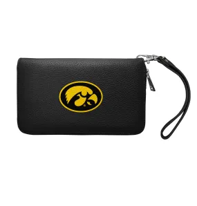 University of Iowa Zip Organizer Wallet Pebble