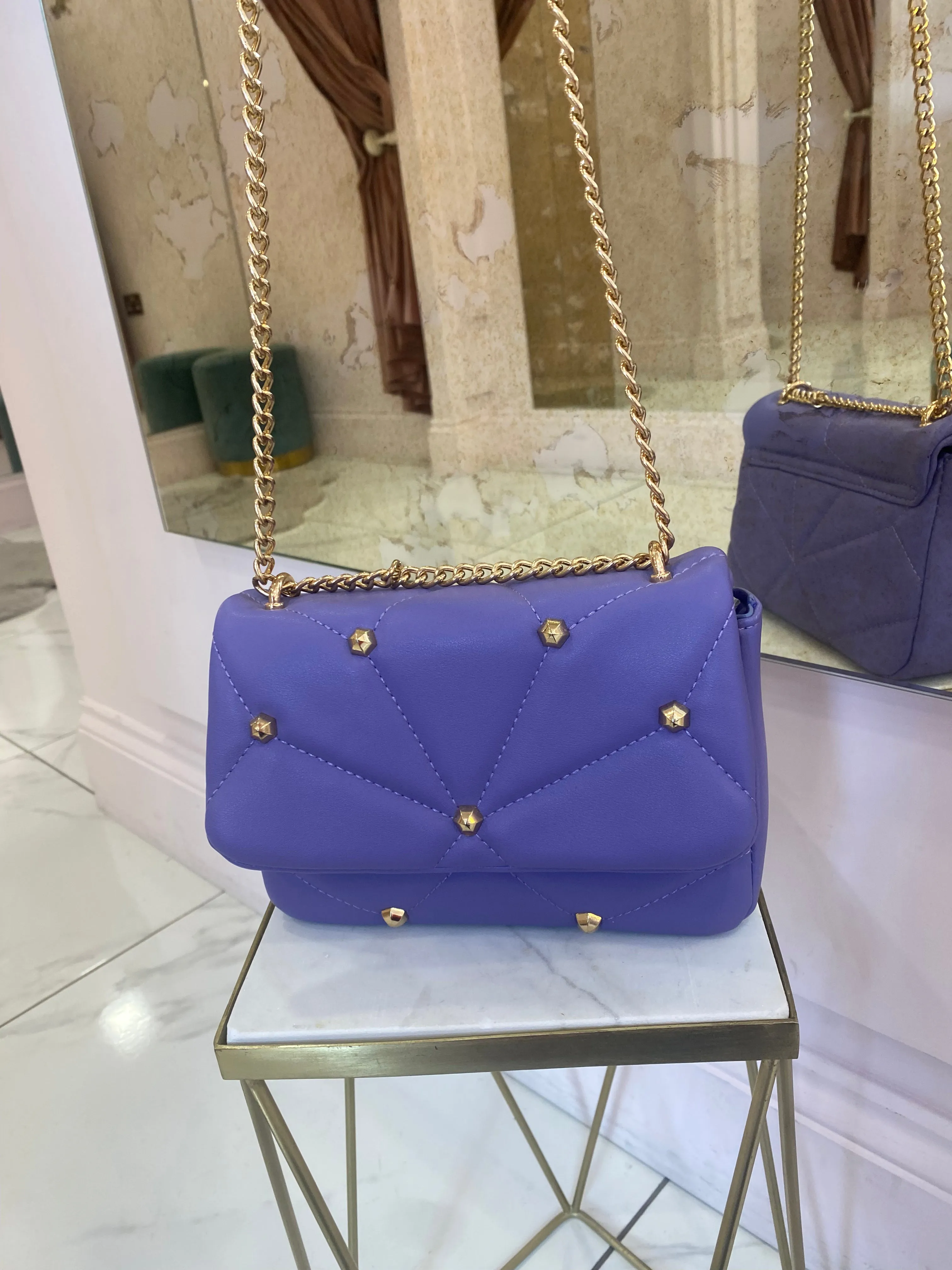 Violet Stud Bag