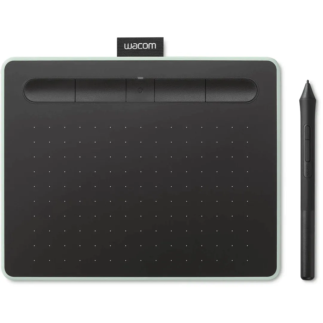 Wacom Intuos Creative Graphics Drawing Tablet Bluetooth Small w/ Pen Pistachio Green