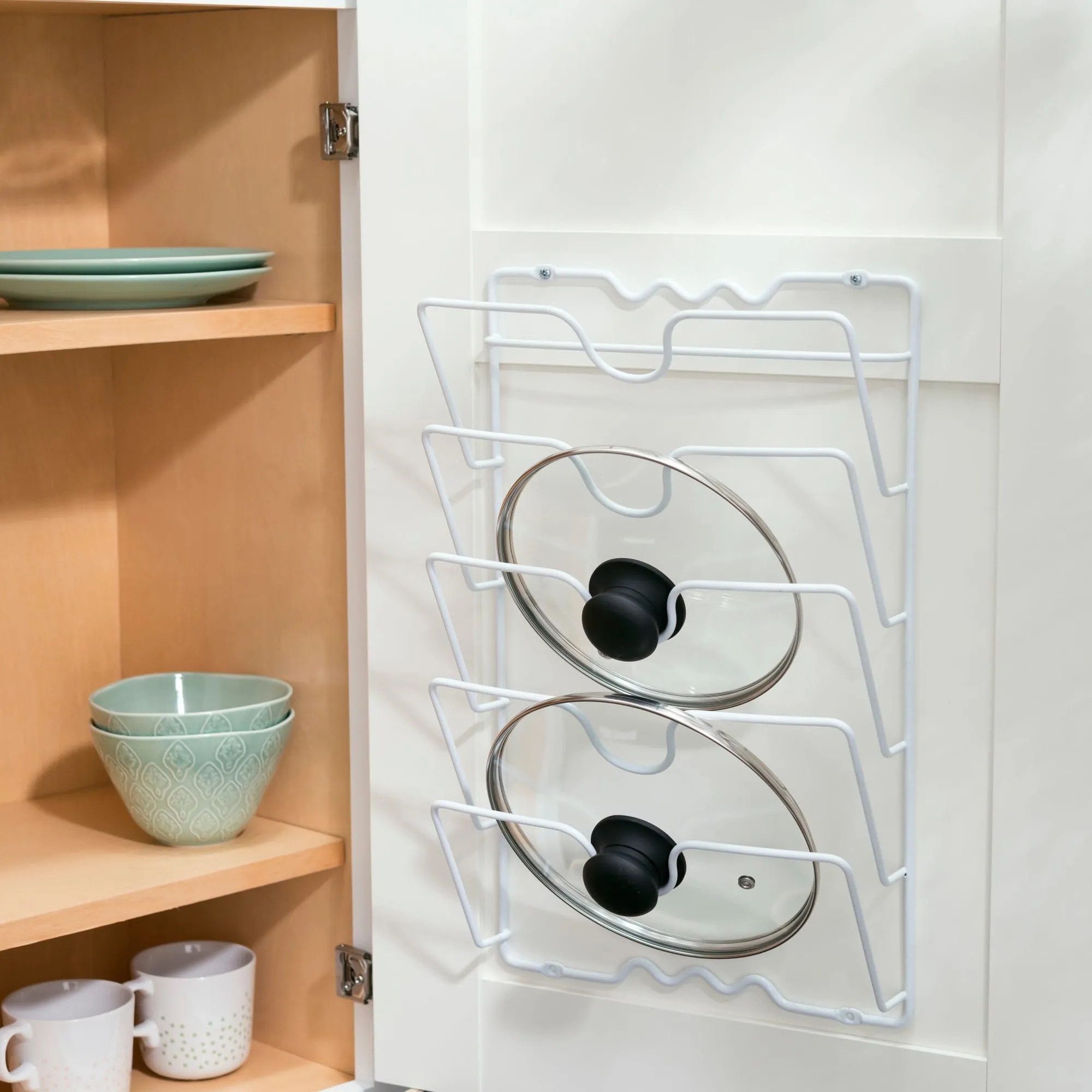 Wall or Cabinet Mount Lid Rack