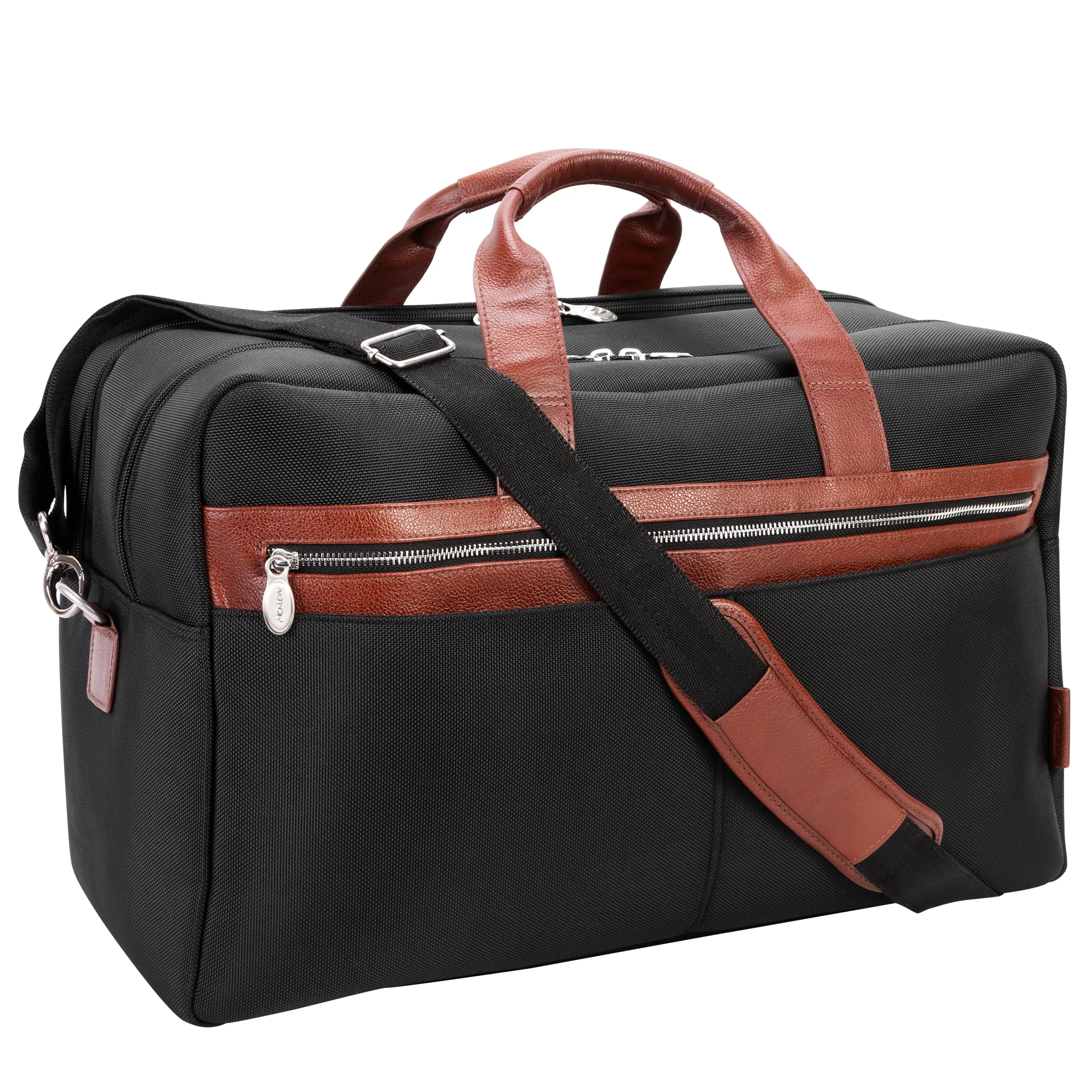 WELLINGTON  | 21” Nylon Carry-All Two-Tone Laptop Duffel